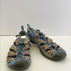 Keen Whisper Waterproof Strappy Sandals
Blue & Purple Striped Women’s 9.5 (26cm)